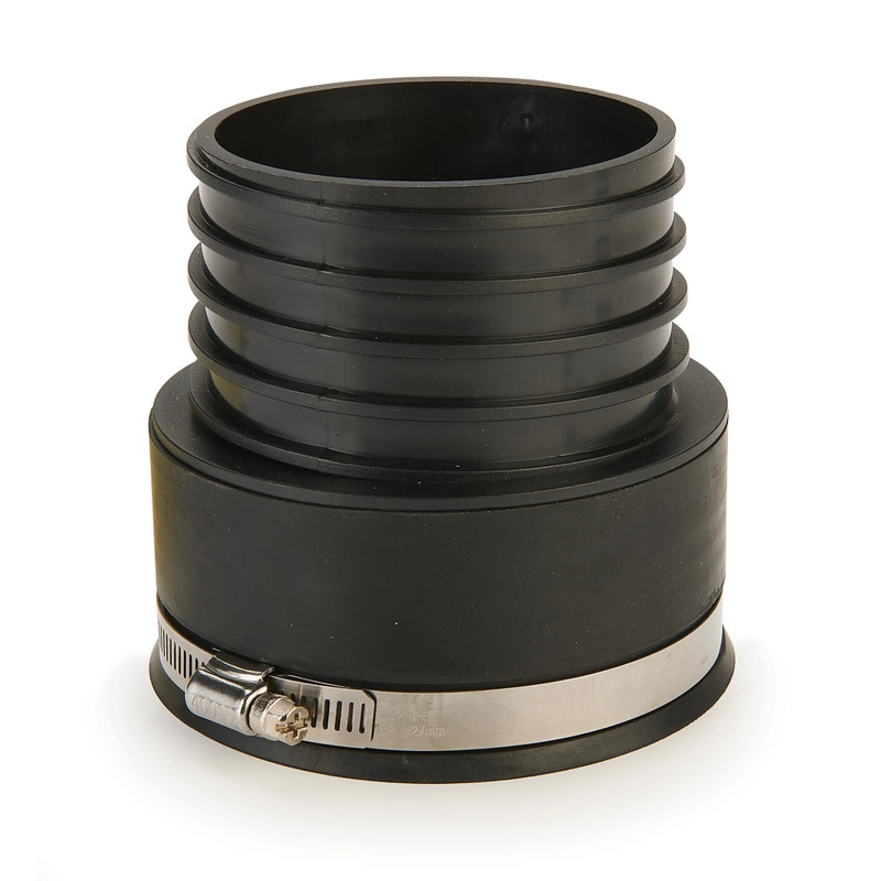DustConnection - Adapts 4" SCH 40 PVC Pipe to 4" Dust Collection Hose